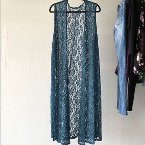Lularoe lace Joy vest
